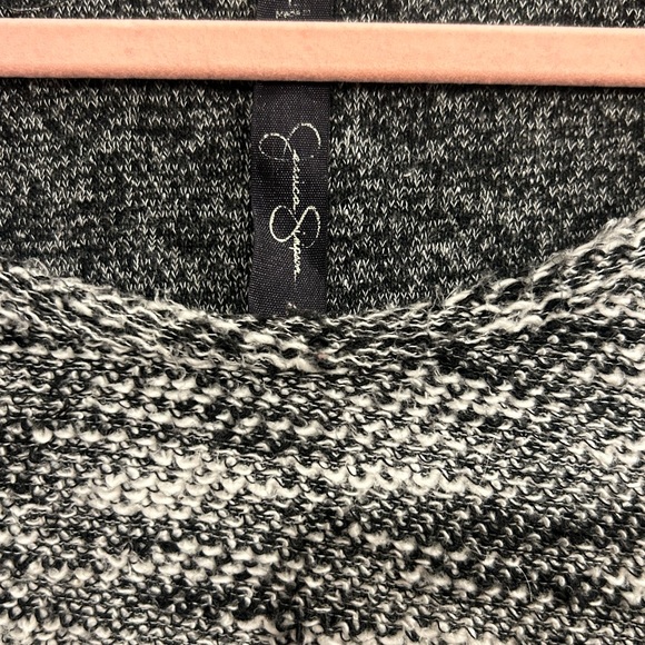 Jessica Simpson Black and White Crew Neck Sweater - Picture 3 of 5